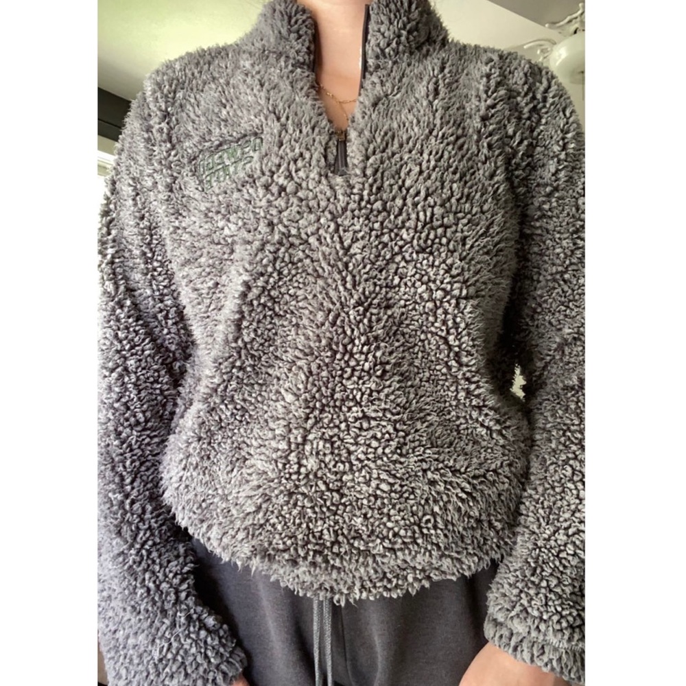 fuzzy quarter zip
